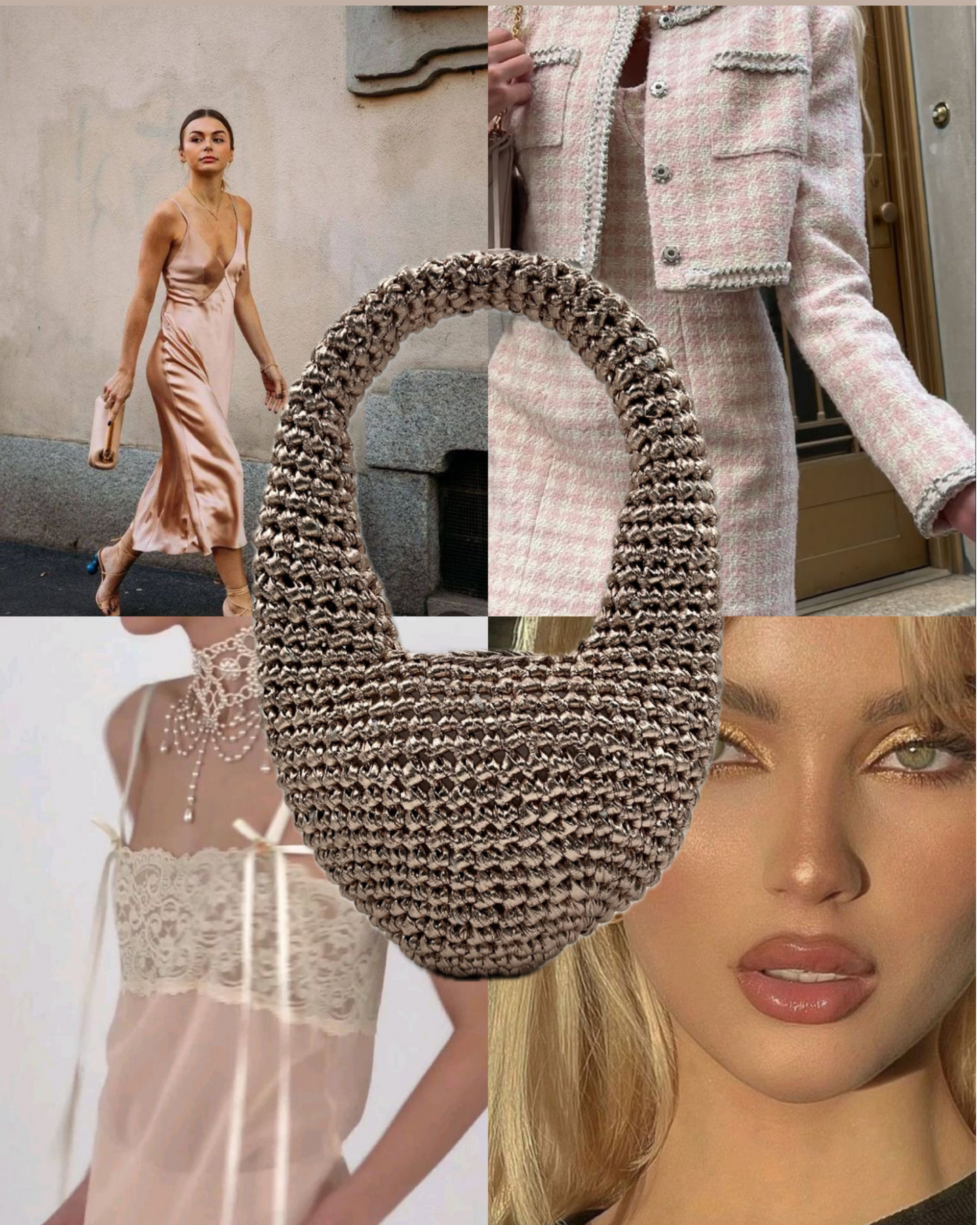 Olive Bag Golden Pink