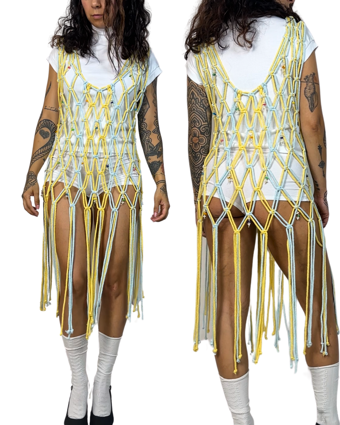VESTIDO BITONO GÉMINIS