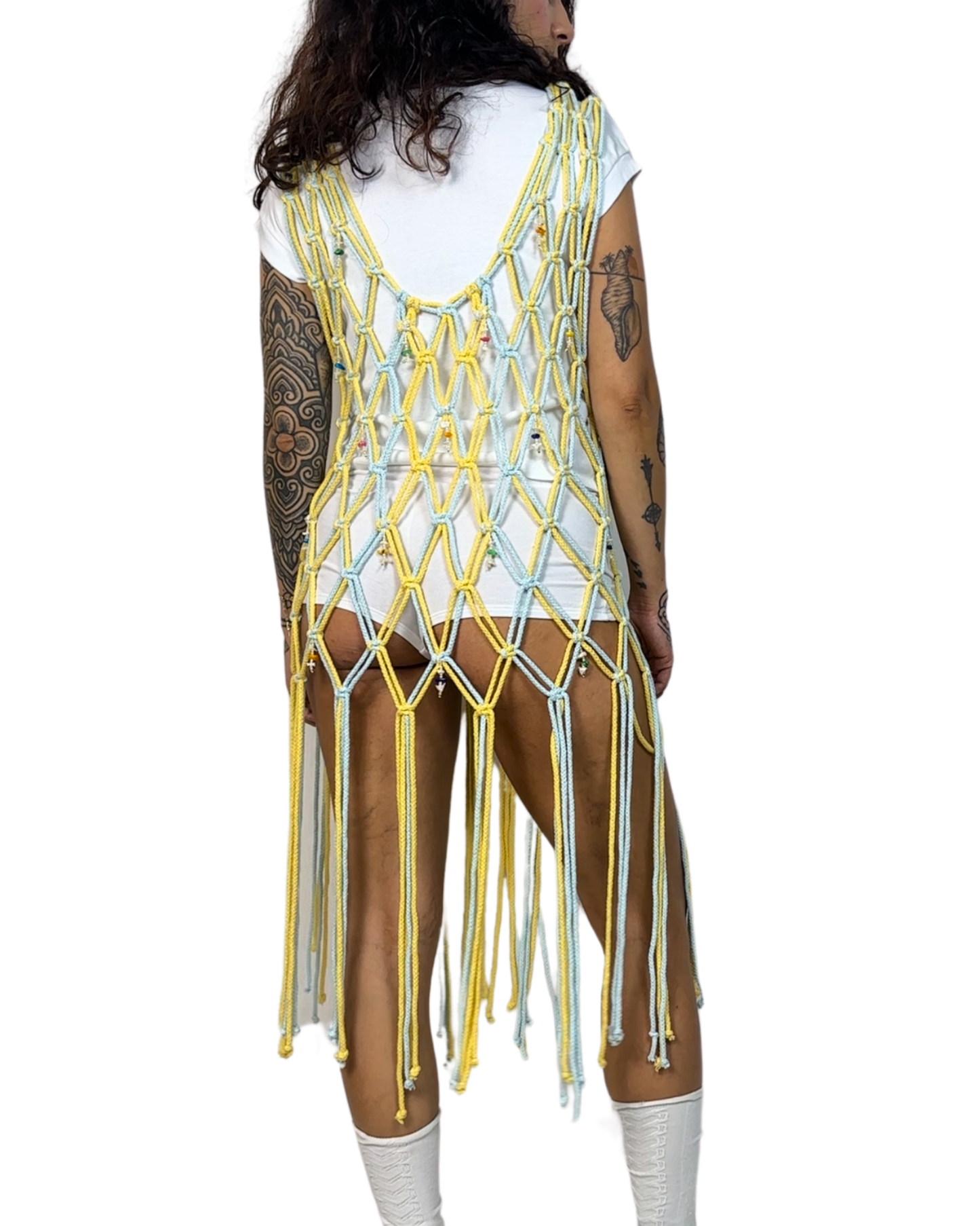 VESTIDO BITONO GÉMINIS