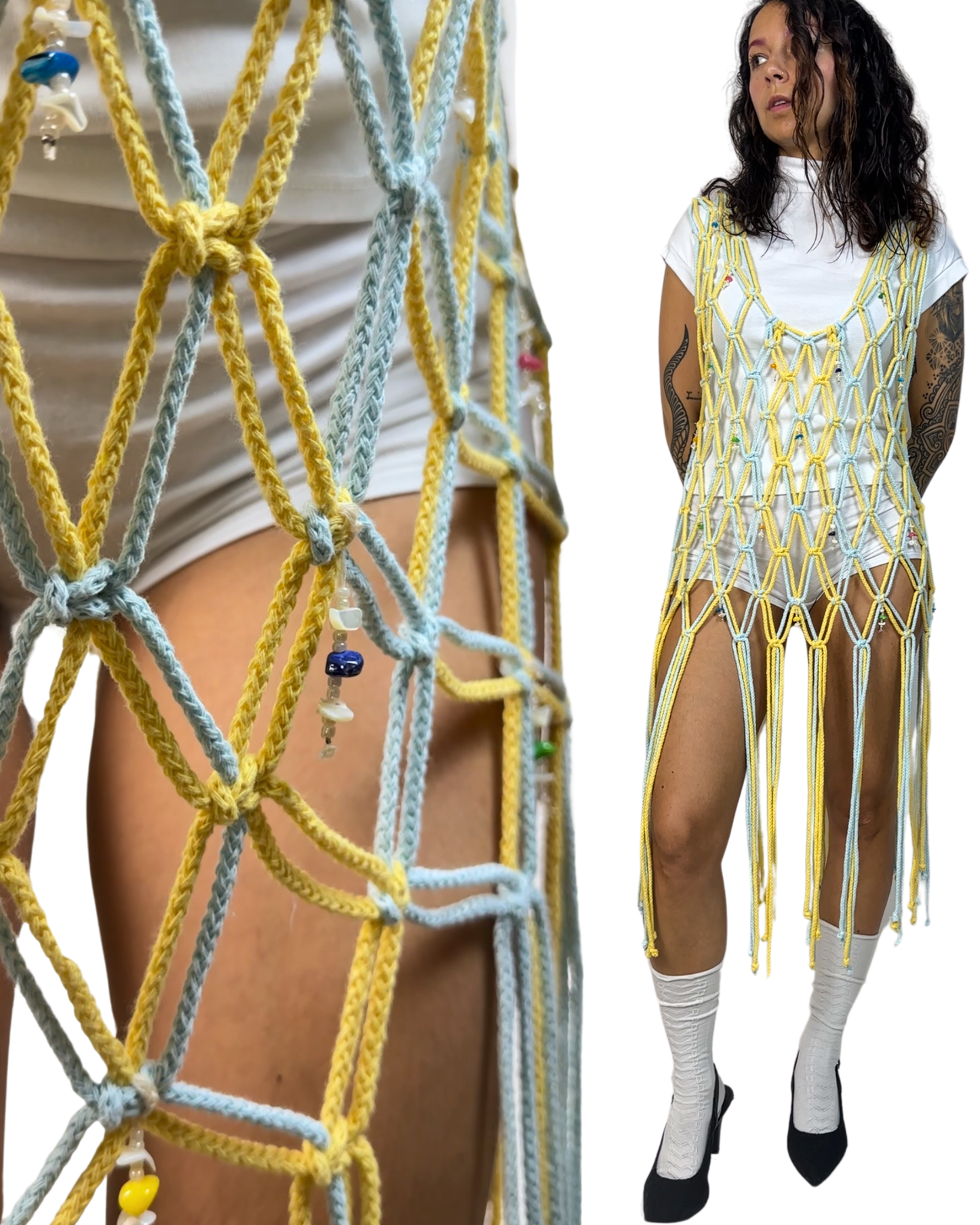 VESTIDO BITONO GÉMINIS
