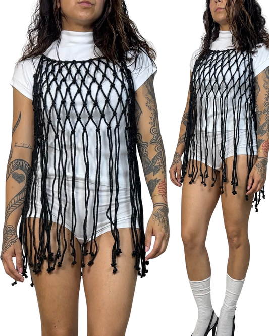 MINI VESTIDO NEGRO GALAXIA